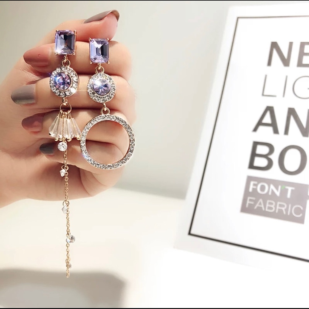 Long fancy earrings